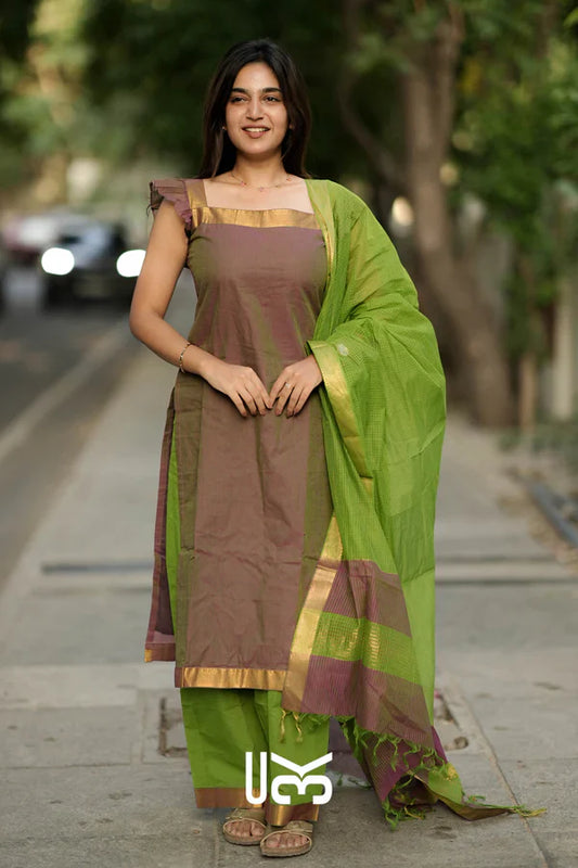Kurta set (Dress) In Olive green
