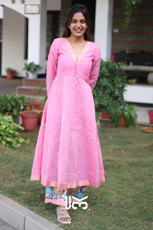 Peony Kurta Set in Pink