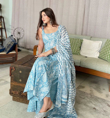 VIVID HARMONY MUSLIN SUIT SET